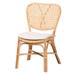 Nadira Bohemian Natural Brown Finished Rattan Dining Chair