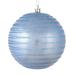 Vickerman 6" Periwinkle Candy Finish Ball Ornament with Glitter, 3 Pk