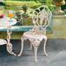 Design Toscano Villa Ravello Rose Garden Cast Iron Bistro Chair Each