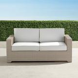 Palermo Loveseat with Cushions in Dove Finish - Sailcloth Seagull, Standard - Frontgate