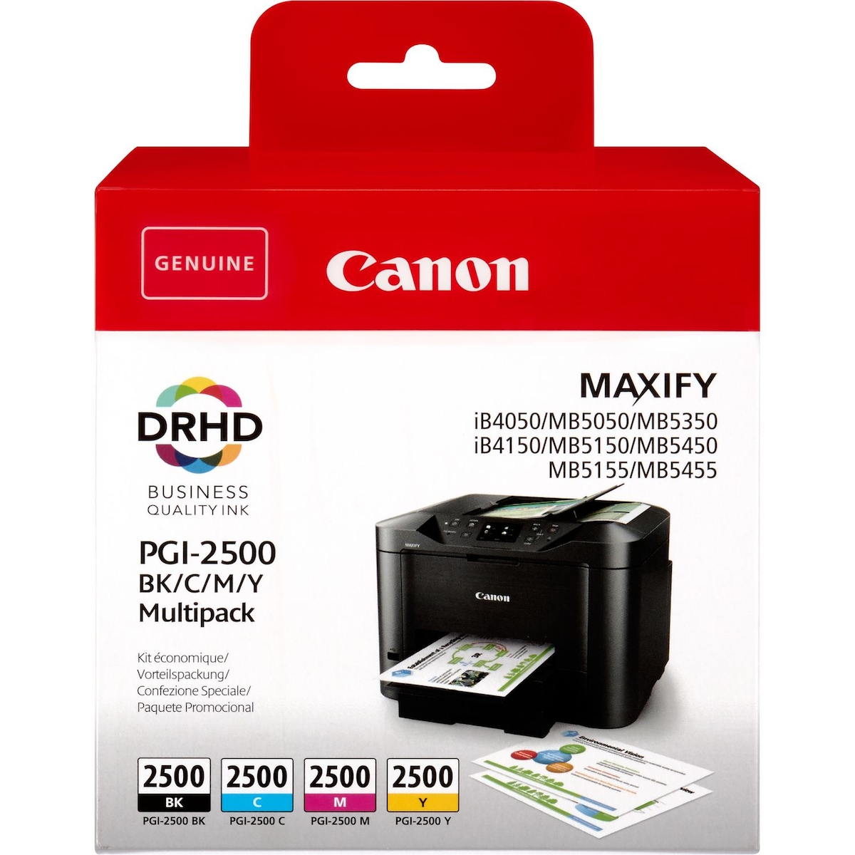 Canon PGI-2500 BK/C/M/Y Druckerpatrone Original Schwarz, Cyan, Magenta, Gelb Image