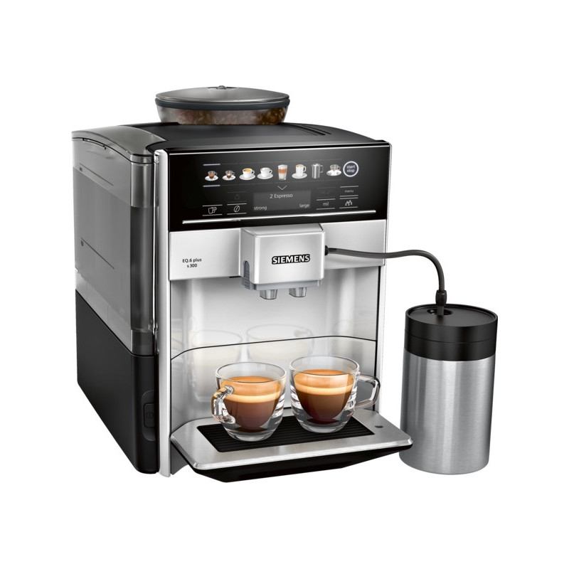 Siemens TE653M11RW, Silber, Kaffeevollautomat, 15 bar, 1,7 Liter, 300g