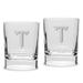 Troy University Trojans 11.75oz. Square Double Old Fashioned Glass Set