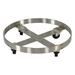 Vestil 800 lb. Capacity Stainless Steel Furniture Dolly Metal | 6 H x 24 W x 24 D in | Wayfair DRUM-SS-55-H