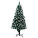 The Holiday Aisle® Artificial Pre-lit Christmas Tree w/ Ball Set & Pinecones Xmas Tree, Metal in Green | 39.4 W in | Wayfair