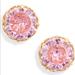 Kate Spade Jewelry | Kate Spade New York That Sparkle Round Pink Stud Earrings | Color: Gold/Pink | Size: Os