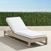 Palermo Chaise Lounge with Cushions in Dove Finish - Rain Resort Stripe Black, Standard - Frontgate