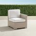 Small Palermo Right-facing Chair in Dove Finish - Rain Resort Stripe Sand, Standard - Frontgate