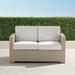 Small Palermo Loveseat in Dove Finish - Resort Stripe Sand - Frontgate