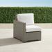 Small Palermo Left-facing Chair in Dove Finish - Rain Resort Stripe Sand, Standard - Frontgate