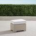 Small Palermo Ottoman in Dove Finish - Olivier Indigo - Frontgate