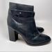 Madewell Shoes | Madewell Kelci Soft Black Leather Heeled Booties Size 8 | Color: Black | Size: 8