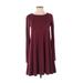 Old Navy Casual Dress - A-Line: Burgundy Solid Dresses - Women's Size X-Small