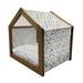 East Urban Home Blue Wood Dog House Wood House in Brown | 32.28 H x 39.37 W x 28.35 D in | Wayfair 06EBC059A2804D62A3C669AC23704CCD