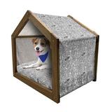 East Urban Home Gray Wood Dog House Wood House in Brown | 25.59 H x 29.53 W x 21.65 D in | Wayfair A93D8FE5AEDC4C3188FF1D71A409D6F1