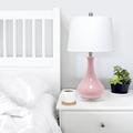 Three Posts™ Latshaw 26.25" Table Lamp Ceramic/Fabric in Pink/Black | 26.25 H x 14 W x 14 D in | Wayfair 1797594FB2B34E53A14E080551E48DDA