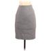 H&M Casual Skirt: Gray Solid Bottoms - Women's Size 2