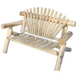 White Cedar Log 6' Park Bench