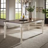 Tournus 4-6-Person Extendable Solid Rubberwood Dining Table by iNSPIRE Q Classic