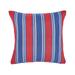 18" x 18" Gideon Stripe Americana July Fourth Woven Throw Pillow