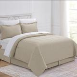 Home Essential Lightweight Bed In A Bag Bedding Set (Includes Comforter, Sham, Bedskirt, Fitted Sheet, Flat Sheet, Pillowcase)