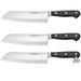 3x Wusthof Classic 7" Hollow Edge Santoku Kitchen Knife - 3x Santoku Kitchen Knife