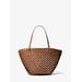 Michael Kors Isabella Medium Hand-Woven Leather Tote Bag Brown One Size