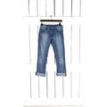 Levi's Jeans | 501 Button Fly Denim Straight Leg Destroyed Blue Jeans | Color: Blue | Size: See Measurements