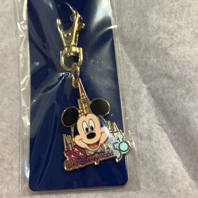 Disney Accessories | Disney Mickey 50th Anniversary Bag Charm | Color: Gold | Size: Os