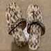 Coach Shoes | Coach Animal Print Thong Sandals - Size 7.5 | Color: Brown/Cream | Size: 7.5