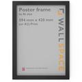 Wall Space A2 Black Frame | 59.4 x 42 cm A2 Black Poster Frame | Large Wooden Picture Frames to fit A2 Poster - 594 x 420mm Black Poster Frame | Solid Wood | A2 Frame Black | Black A2 Frame 594x420 mm