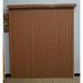 Symple Stuff Woodlook Cordless Room Darkening Chestnut Vertical Blind Synthetic Fabrics | 48 H x 88 W x 3.5 D in | Wayfair