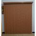 Symple Stuff Woodlook Cordless Room Darkening Chestnut Vertical Blind Synthetic Fabrics | 60 H x 50 W x 3.5 D in | Wayfair