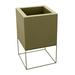 Vondom Vela Resin Elevated Planter Resin/Plastic in Brown | 11 H x 7 W x 7 D in | Wayfair 54043F-Khaki