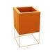 Vondom Vela Resin Elevated Planter Resin/Plastic in Orange | 11 H x 7 W x 7 D in | Wayfair 54043F-Orange