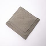 Karso Grey Cotton Linen Quilt or Pillow Sham