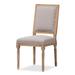 Clairette Wood Traditional French Accent Chair - 17.75"W x 19.6"D x 37.5"H