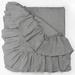 Capri Grey Chambray Linen Duvet Cover or Pillow Sham