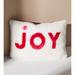 Anthropologie Accents | Anthropologie Tis The Season Faux Fur Pillow- Joy/Joie | Color: Red/White | Size: Os