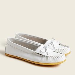 J. Crew Shoes | J. Crew Soft Unlined Leather Loafers 7.5 | Color: Silver | Size: 7.5