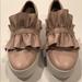 Michael Kors Shoes | Michael Kors Bella Pink Ruffle Slipon Sneakers 7.5 | Color: Pink/White | Size: 7.5