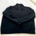 Polo By Ralph Lauren Sweaters | Gently Used Mens Polo Ralph Lauren 1/4 Zip Pullover Sweater. Sz Xl - Black | Color: Black/Purple | Size: Xl