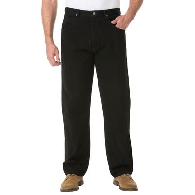 Men's Big & Tall Wrangler® Relaxed Fit Classic Jeans by Wrangler in Black Denim (Size 52 34)