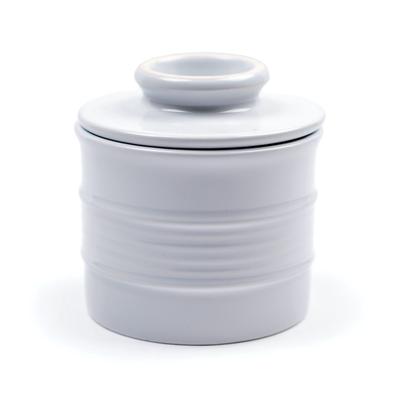 Stoneware Butter Pot - White by RSVP International in White