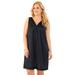 Plus Size Women's Exquisite Form®Sleeveless Short Sleep Gown by Exquisite Form in Midnight Black (Size XL)