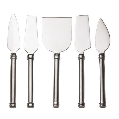 Cheese Knife Stainless Steel, Set 5 by RSVP International in Gray