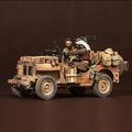 PANGCHENG 1/35, SAS Jeep Crew Set 2 - North Africa, no car, Resin Model Soldier GK, WWII, Great Britain, Unassembled and unpainted kit