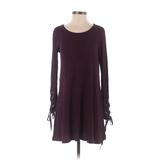 American Eagle Outfitters Casual Dress - A-Line: Burgundy Print Dresses - Women's Size Small