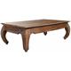 Massivmoebel24 - Table basse 130x75 Palissandre laqué Brun opium 632 - brun