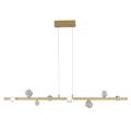 Hammerton Studio Stella 54 Inch 8 Light LED Linear Suspension Light - PLB0070-54-GB-CZ-CA1-L3